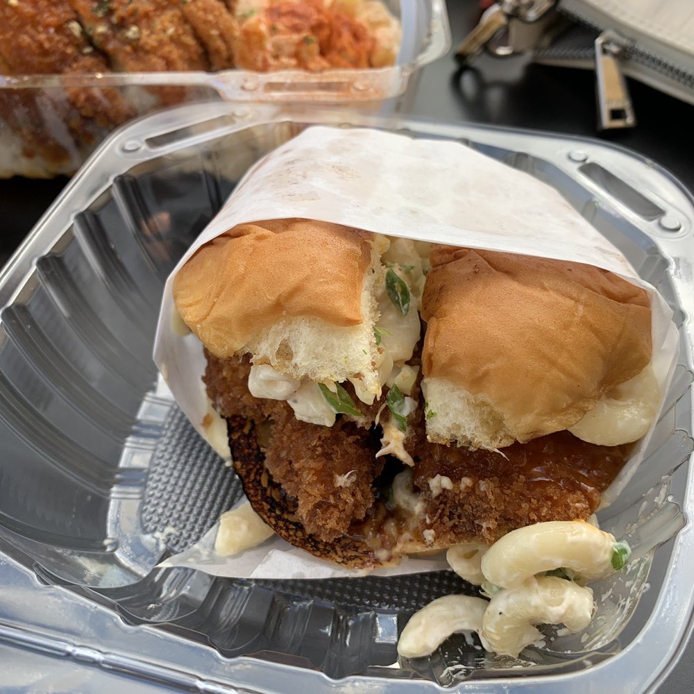 Shootz - Hot Kimchi Butter Katsu Chicken Sandwich - Hawaiian Near Me - Stanton, California Shootz - Hot Kimchi Butter Katsu Chicken Sandwich - Hawaiian Near Me - Stanton, California