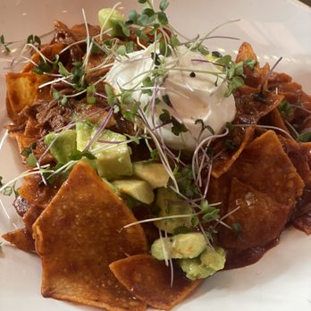 Bosscat Kitchen & Libations - Pulled pork chilaquiles THE BOMB.com super flavorful - New American Near Me - Irvine, California Bosscat Kitchen & Libations - Pulled pork chilaquiles THE BOMB.com super flavorful - New American Near Me - Irvine, California
