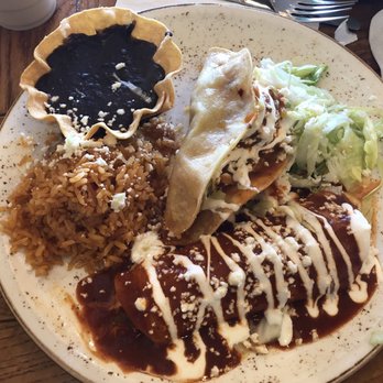 Los Agaves - Combo - Chicken Enchilada & Crispy Taco w/ Rice & Beans - Tacos Near Me - Santa Barbara, California Los Agaves - Combo - Chicken Enchilada & Crispy Taco w/ Rice & Beans - Tacos Near Me - Santa Barbara, California