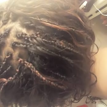 Adom Hair Braiding - Very spacey, and each braid is a different size. $250, not well spent. - Hair Salons Near Me - Oakland, California Adom Hair Braiding - Very spacey, and each braid is a different size. $250, not well spent. - Hair Salons Near Me - Oakland, California