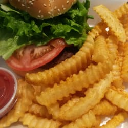 I wanted a burger. The fries were yummy