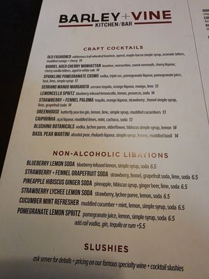 Menu photo 4 Barley + Vine Kitchen & Bar Lakeville, MN Menu photo 4 Barley + Vine Kitchen & Bar Lakeville, MN