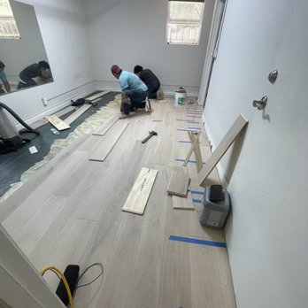 2XM Hardwood Floors - two men working on the floor - Flooring Near Me - Lawndale , California
