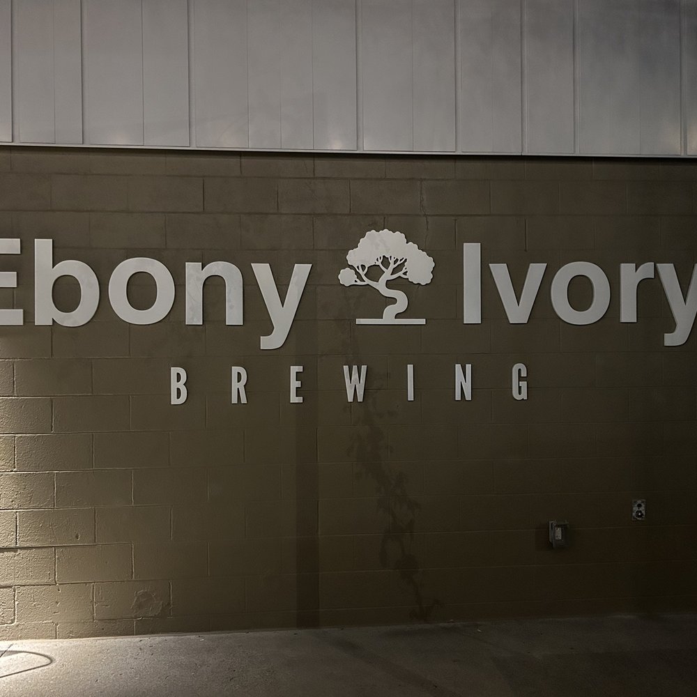 Ebony & Ivory - Outdoor patio signage - Breweries Near Me - Knoxville, Tennessee Ebony & Ivory - Outdoor patio signage - Breweries Near Me - Knoxville, Tennessee