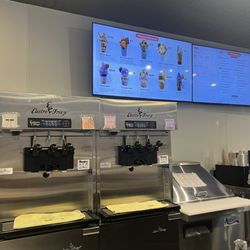 Maroons Creamery - Menu and soft serve machine
