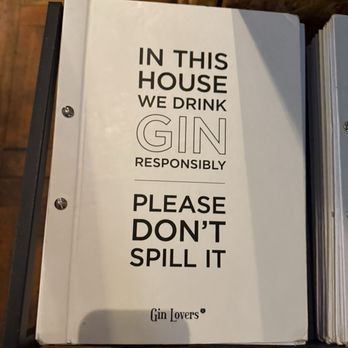 Gin Lovers - Menu cover - Bars Near Me - Lisbon, 11