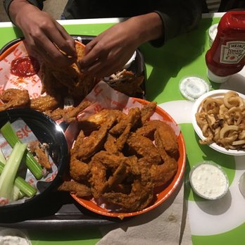 Hoots - Cicero - 30 wing party pack, fries, celery, and dips... hot and honey Thai $37 - Chicken Wings Near Me - Cicero, Illinois Hoots - Cicero - 30 wing party pack, fries, celery, and dips... hot and honey Thai $37 - Chicken Wings Near Me - Cicero, Illinois