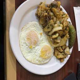 I got eggs and potatoes I got eggs and potatoes