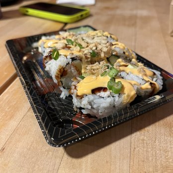 Rolled Up - Crunchy Lil Guy roll. Small & blah. Not worth $12. - Sushi Bars Near Me - Carlsbad, California Rolled Up - Crunchy Lil Guy roll. Small & blah. Not worth $12. - Sushi Bars Near Me - Carlsbad, California