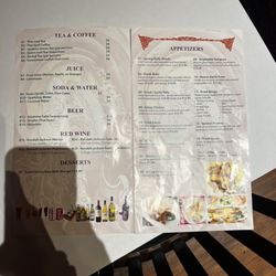 Tommy Thai - Menu