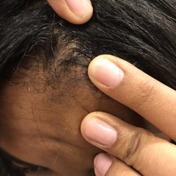 Splendore Beauty Center Inc - Leftover gel on my hair