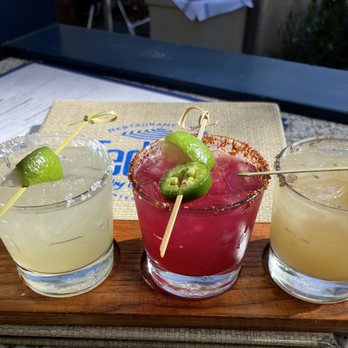 Teddy's By The Sea - Margarita sampler trio - Seafood Near Me - Carpinteria, California Teddy's By The Sea - Margarita sampler trio - Seafood Near Me - Carpinteria, California