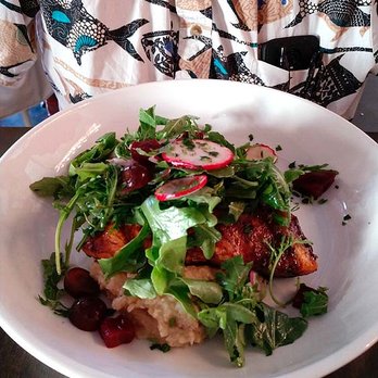 Tula Kitchen - Balsamic glazed salmon with cauliflower / white bean mash - Vegan Near Me - Bay Shore, New York Tula Kitchen - Balsamic glazed salmon with cauliflower / white bean mash - Vegan Near Me - Bay Shore, New York