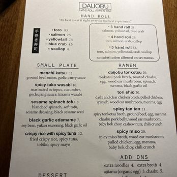 Daijobu - Menu - Ramen Near Me - Raleigh, North Carolina Daijobu - Menu - Ramen Near Me - Raleigh, North Carolina