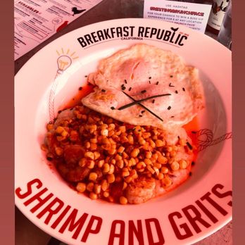 Breakfast Republic - Shrimp and Grits! - Breakfast & Brunch Near Me - Irvine, California
