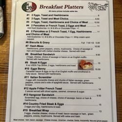 Zia's - Breakfast Menu