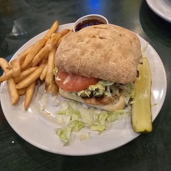 Legacy Pub - CABA (chicken, bacon, lettuce, tomato, and avacado) with fries - American Near Me - Lafayette, Indiana