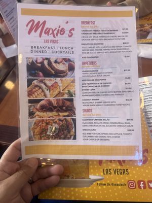 Menu photo 6 Maxie's Las Vegas, NV