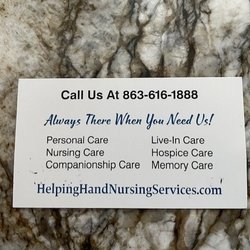 Helping Hand Nursing Services - Services