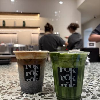 Rōk Coffee And Tea - Black sesame and double matcha - Coffee & Tea Near Me - New York, New York Rōk Coffee And Tea - Black sesame and double matcha - Coffee & Tea Near Me - New York, New York