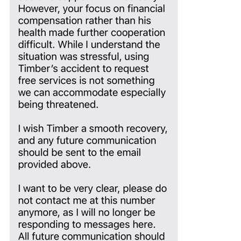Pawsies - text exchange after amputation - Pet Training Near Me - Brooklyn, New York Pawsies - text exchange after amputation - Pet Training Near Me - Brooklyn, New York