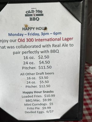 Menu photo 4 Old 300 BBQ Blanco, TX