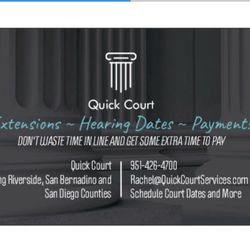 Quick Court Services - Business Card