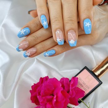 Scorpio Nail & Spa - Builder gel with 3D designs - Nail Salons Near Me - Cypress, Texas