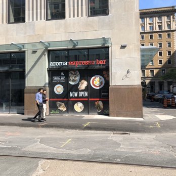 Aroma Espresso Bar - View from across the street - Cafes Near Me - Toronto, Ontario
