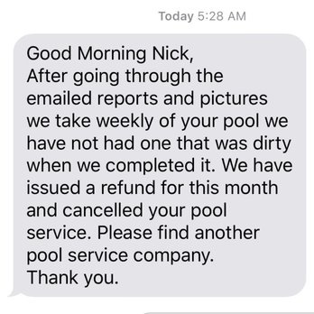 Desert Gator Pools & Custom Concrete - The final text I received instead of a call or anything. This was it - Pool & Hot Tub Service Near Me Desert Gator Pools & Custom Concrete - The final text I received instead of a call or anything. This was it - Pool & Hot Tub Service Near Me