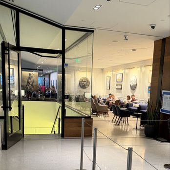 Centurion Lounge DCA - One of the main seating areas. It was comfortable early in the morning, but the lounge is not very large. - Airport Lounges Near Me - Arlington, Virginia