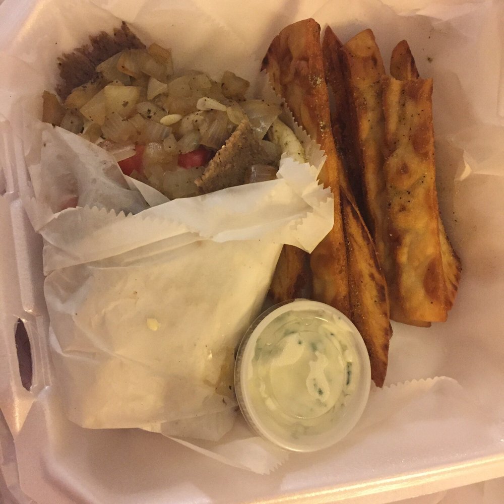 Pitaria Express - Gyro Royale and Pita Fries. So good Im going back tomorrow to get another one. - Greek Near Me - Tallahassee, Florida Pitaria Express - Gyro Royale and Pita Fries. So good Im going back tomorrow to get another one. - Greek Near Me - Tallahassee, Florida