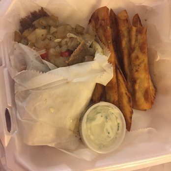 Pitaria Express - Gyro Royale and Pita Fries. So good Im going back tomorrow to get another one. - Greek Near Me - Tallahassee, Florida