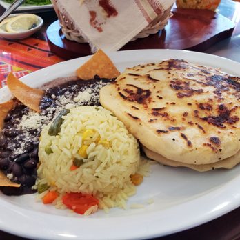 La Esperanza Restaurant - Pupusa Platter - It comes with 2 piping hot pupusas of your choice , rice and beans. - Bakeries Near Me - Long Beach, California