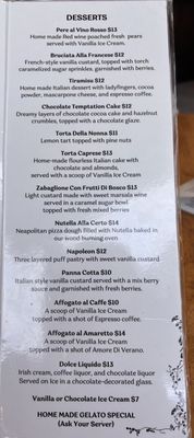 Menu photo 1 Certo Italian Restaurant Miami, FL Menu photo 1 Certo Italian Restaurant Miami, FL