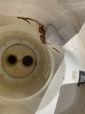 Skimmer Leak Repair - In-ground pool skimmers are designed to skim floating debris and leaves when they are working properly.   They are set into a notch in the beam of a concrete (gunite / shotcrete) in-ground pool on the back side of the beam.

Set in concrete, they can be difficult to remove without hours of jackhammer work. The front side of the pool skimmer is packed with concrete and /or plaster, and the throat, leading into the skimmer, is tiled to match the perimeter tile band.

Most in-ground pool skimmers have two ports in the bottom of the skimmer. This allows the pool builder to either connect a Low-Water Suction port (or a main drain) into one port, usually the front port, and use the back port to connect the pipe that is run to the pool filter pump.

Another use of the second port is to connect two skimmers together, in series, so that one pipe goes to the pool filter pump (rarely plumbed this way).

Usually, the front port is plugged with a threaded plug, and the back port is plumbed to the pool filter pump.

Give us a call for a free skimmer repair quote today!