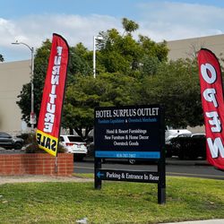Hotel Surplus Outlet - The sign