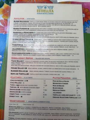 Menu photo 1 Estrellita Mexican Bistro Los Altos, CA Menu photo 1 Estrellita Mexican Bistro Los Altos, CA