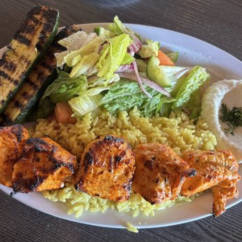 Cafe X2O, La Verne - Chicken Kebab Plate - Mediterranean Near Me - La Verne, California Cafe X2O, La Verne - Chicken Kebab Plate - Mediterranean Near Me - La Verne, California