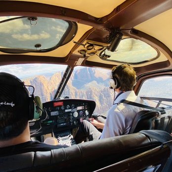 Zion Helicopters - Pilot and front seat - Aerial Tours Near Me - Virgin, Utah