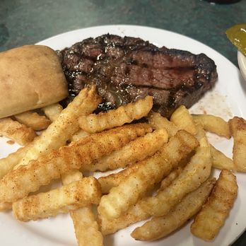 The Warehouse Fish And Steak - Ribeye plate. They were out of backed potatoes. - Southern Near Me - New Albany, Mississippi The Warehouse Fish And Steak - Ribeye plate. They were out of backed potatoes. - Southern Near Me - New Albany, Mississippi