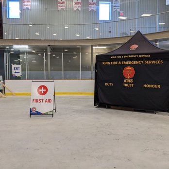 Trisan Centre - First aid area. This arena is next door to a paramedic response station, which is comforting. - Recreation Centers Near Me - Schomberg, Ontario