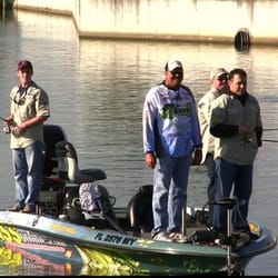 Okeechobee Fishing Guide - Capt Mark Shepard fishing with Army Strong NASCAR driver Ryan Newman