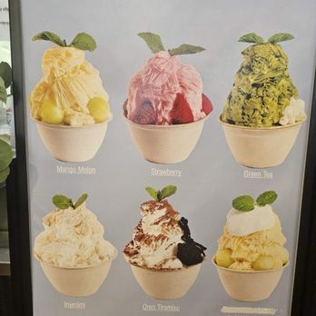 Oakobing - Bingsu Menu - Ice Cream & Frozen Yogurt Near Me - Pasadena, California
