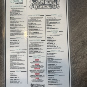 Hustle Bustle - Lunch menu and more - Breakfast & Brunch Near Me - Tucson, Arizona