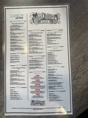 Menu photo 8 Hustle Bustle Tucson, AZ
