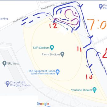 SoFi Stadium - lines started taking a life on their own at 7pm with no direction - Stadiums & Arenas Near Me - Inglewood, California SoFi Stadium - lines started taking a life on their own at 7pm with no direction - Stadiums & Arenas Near Me - Inglewood, California