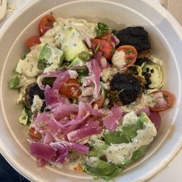 Lamb and avocado bowl