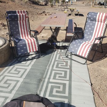 Calico Ghost Town Campground - View of the back of B1 camp site. Site A23 in background. - Campgrounds Near Me - Yermo, California
