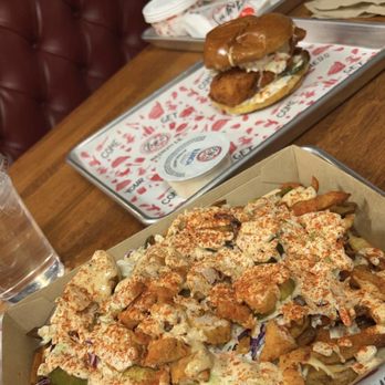 Fry The Coop - Messy fries and Nashville chicken sandwich - Waffles Near Me - Darien, Illinois